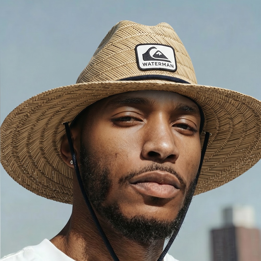 🤙 Quiksilver Waterman Straw Hat S/M Sun Beach Surf‎